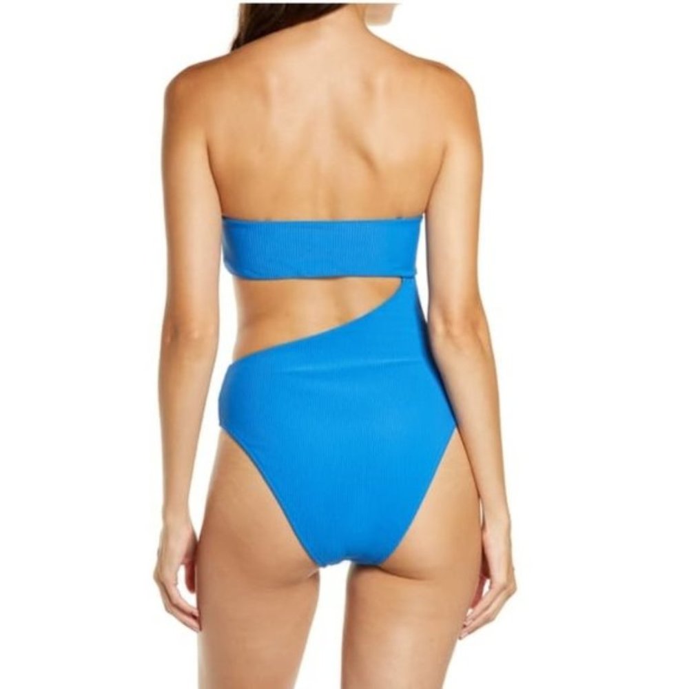 NWT Frankies Bikinis Carter Cutout One-Piece Swimsuit - Picture 3 of 6